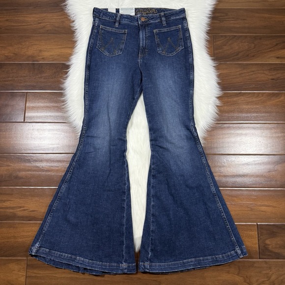 Wrangler Women's‎ Size 29 X 32 Retro High Rise Flare Denim Jeans - Picture 1 of 11